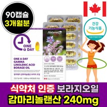 식약처 인증 보라지 꽃 종자유 240 mg 오일 캡슐 감마레 놀 리 산 개별 포장 낱개 감마리 놀렌산 보리지 유 하루 한알 20 대 30 세 40 대 오십대 먹기 간 편한 여성 여자 이모 가족 간마레 놀산 딸 모녀
