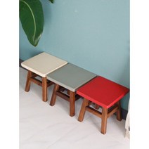 레인트리 미니 사각 스툴 - 3color, 레드