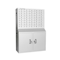 철제캐비닛 스마트폰 귀중품 보관함 군대 독서실, 20 그리드 서랍 휴대 전화 보관 캐비닛