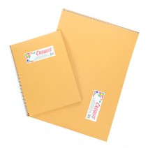 동아측기 [디자인스토리] 똥 종이 갱지 스케치북 50매 드로잉북 54g 회색 스케치북, 2절(상철)