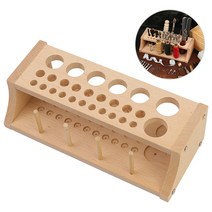 20/6pcs 가죽 조각 도구 스탬핑 금속 가공 안장 스탬프 세트 나무 공예 랙 키트, [05] wooden