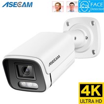 홈캠 가정용 cctv 스마트폰 홈 8mp 4k ip 카메라 야외 ai 얼굴 감지 총알, 8mp poe ai 카메라, 3.6mm