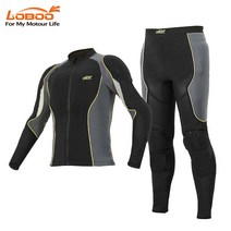LOBOO 로부 RRY03+RRK03 CE레벨2 보호대 내장 메쉬 이너프로텍터 상하의세트 오토바이보호대, L+