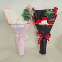 매이노 조화 비누꽃 향기 장미꽃다발 세트, 세트1
