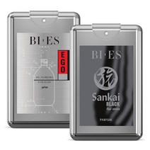 [1+1] 비에스 휴대용 남성향수 15ml*2종, (맨) 이고 플래티넘 15ml, (맨) 산카이 블랙 15ml