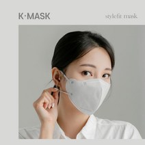 (국산) 여름용 프리미엄 스타일핏 컬러 마스크 대형, 5개입, 20개, 퓨어 그레이