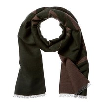 LANVIN 란빈 intarsia 니트로고 울실크블렌드 스카프