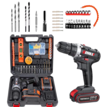 바네사굿즈 21V 무선 전동드릴 브러시리스 드라이버 임팩 해머 핸드 렌치, 기본형 전동드릴 세트(배터리1)