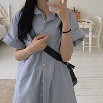 데니 셔츠 원피스