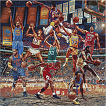 NBA 슈퍼스타 팝아트 인테리어 캔버스 액자, +5000