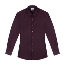 onedaymart_슬림 스판 셔츠 RS106 자주색+dnjsepdlakxm