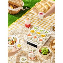 요거트제조기 미니 수제 그릭 플레인 요플레 유산균 만드는 기계 유청분리기 메이커 발효기, white