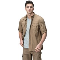 CQR CQ-TOS431 남성 롤업 셔츠 택티컬 밀리터리 남방