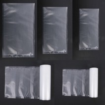 진공 비닐포장기 비닐접착기공용 비닐롤 비닐파우치 과자 음식 채소 과일신선보관 포장팩, 8인치롤*1개