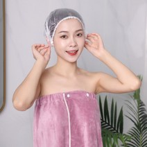 [마트999]일회용 비닐 샤워캡 위생모자 헤어캡 100매 DD-10221, 상세페이지 참조, 단품