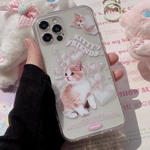 샤이엔 투명 젤하드 젤리 하드 러블리 귀여운 고양이 핸드폰 집사 남자 여자 커플 휴대폰 갤럭시케이스 S9 노트 9 10 20 플러스 울트라 S10 E 5G S20 S21 S22