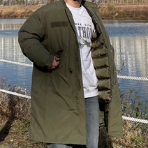 남녀공용 M65 오버핏 피쉬테일 개파카 패딩 야상 점퍼 3컬러 8온스 내피탈부착 롱야상