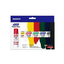 동아측기 문교 고체아크릴스틱 6색 세트