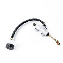 바이크 오토바이 리어 브레이크 펌프 풋 유압 수리 마스터 실린더 스즈키 가와사키 혼다호환 야마하호환용, [02] 실버