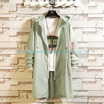 남성 여름 롱 바람막이 점퍼 야상 빅사이즈 M~5XL