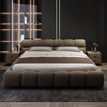 스마트침대 이탈리아 미니멀리스트 기술 천 침대 북유럽 마스터 18m 다다미 부드러운 가방 수납 더블 직접 판매