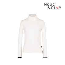 홀릭앤플레이 여성 골조직 니트 스웨터 HB3WSW001WH