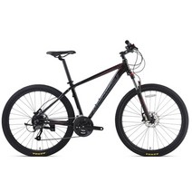 AE 유압식 시마노 27단 27.5 인치 MTB 자전거, 맷블랙, 95%조립시, 15인치