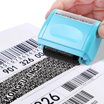 정보 잉크 롤러 스탬프 지우개 택배 송장지우기 문서보안 우편물, 1개, 옐로우 대