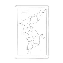 그리기 종이퍼즐 우리나라모양 소 퍼즐만들기 교육용 낱개, 무지, 우리나라지도