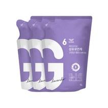 섬유유연제 구연산 워터 1L 리필x3 라벤더향, 단품