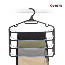 쏙쏙 논슬립바지걸이 신박한정리 스토리행거, 핑크 5개_1세트