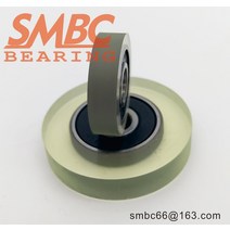 10PSC/LOT PU 605 2RS 베어링 5x19x5 지폐 카운터 부품 ATM 고무 타이어 폴리우레탄 충격 흡수, 한개옵션0