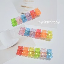 마이디얼베이비 하리보 집게핀 /여아 아동 유아 아기 머리핀 헤어핀 집게핀 똑딱핀 어린이집선물 자매룩