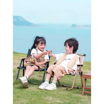 유아캠핑의자 캠핑 휴대용의자 접이식 경량, 카키 볼드우드 컬러 브라켓