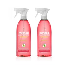 Method 메소드 다목적 클리너 핑크 그래이프후르츠 28oz(828ml) 2팩 All-Purpose Cleaner Pink Grapefruit, 2개