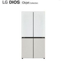 [E] LG 오브제컬렉션 5도어 메탈 냉장고 M873MWG152S/M873MWW152S, 화이트+그레이