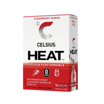 CELSIUS HEAT 온더고 퍼포먼스 에너지 파우더 스틱팩 딸기망고 14개입, Strawberry Mango