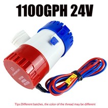 미니양수기 저소음 전기 빌지 보트 잠수정 해양 워터 펌프 12 24V, 8.1100GPH 24V
