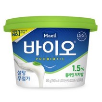 매일유업 바이오 플레인 요거트 저지방 450gX6개(개당270kcal), 12개, 450g