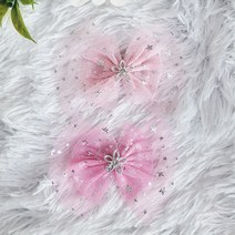 강아지핀 빗살핀 머리핀, 1개, B58 스타큐빅핀 플라스틱핀