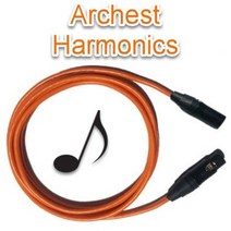 아치스트 1미터 하모닉스 오디오 케이블-XLR(m)-XLR(f) 타입, 오렌지색, 아치스트하모닉스