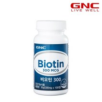 [GNC] 비오틴 300 (100정) 100일분, 단품