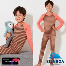 엘인보아 주니어 에어로웜 기능성내의 오렌지카키