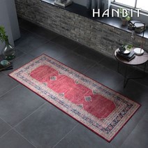 [한빛카페트]카라치 에스닉 빈티지 셔닐 러너 침실러그 80x200cm