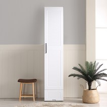 대도갤러리 키높이 올루바 서랍형 틈새장 장롱세트, 화이트