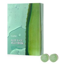김정문알로에 라 센스 로어 큐어 알로에 슬라이스 젤리 시트 마스크 300ml + 체험키트, 10개입, 4개