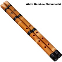 수제 천연 흰색 대나무 Shakuhachi 치바/일본 짧은 플루트 샤오 Brginner 중국 전통 악기, 01 brown