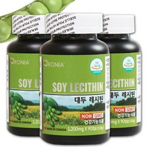 대두 레시틴 90캡슐x3병 오로니아 소이레시틴
