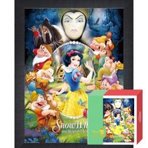 퍼즐피플 마스터피스 유화 디즈니 콜렉션 퍼즐 직소퍼즐, 유화 콜렉션 백설공주 800피스 액자포함(우드블랙), 800p, 퍼즐유액 포함