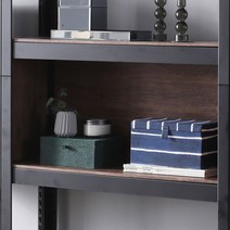 홈던트 거실 서재형 인테리어 TV 철제 책장 부속 - 포인트 오픈장 800x300, 화이트프레임용(라이트우드)